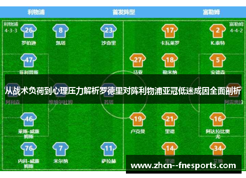 从战术负荷到心理压力解析罗德里对阵利物浦亚冠低迷成因全面剖析 从战术负荷到心理压力解析罗德里对阵利物浦亚冠低迷成因全面剖析